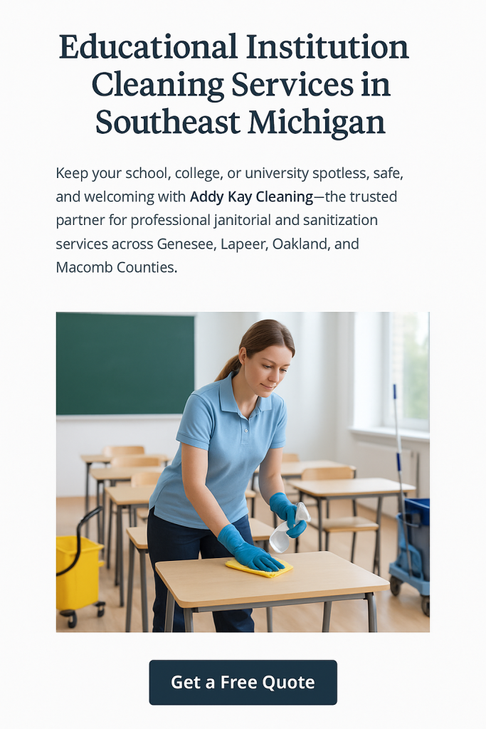 Educational Institutions Trust Addy Kay Cleaning