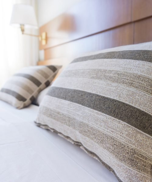 Clean bed from housekeeper